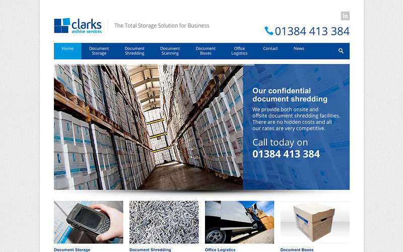 Clarks Archive Services Website