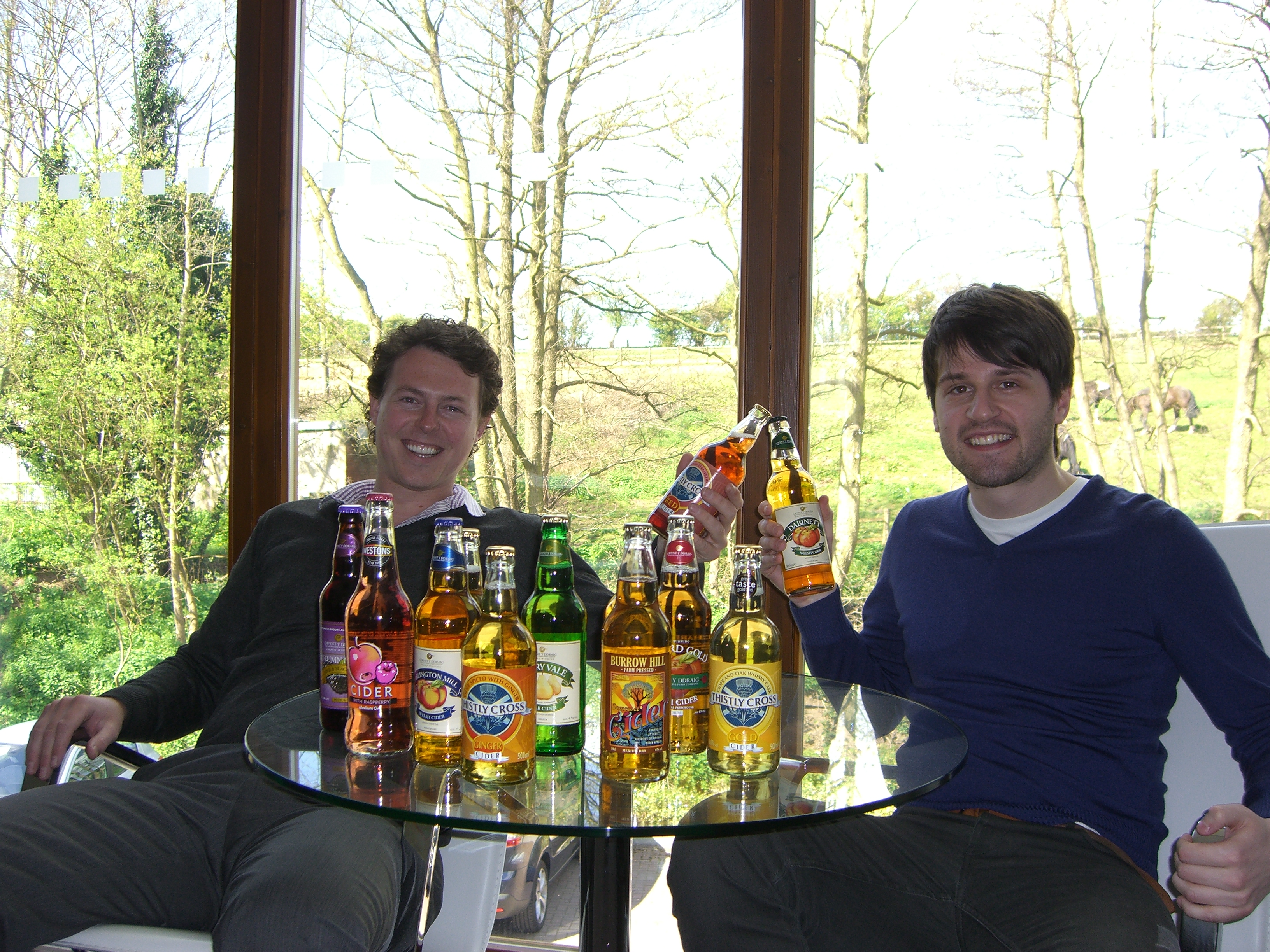 Ryan and Ben enjoy some of Twisted Cider finest