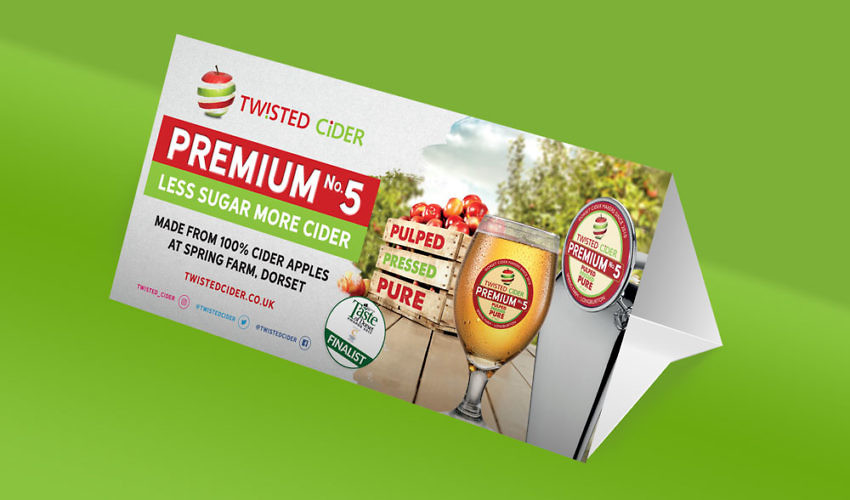 Twisted Cider Premium No. 5 Branding