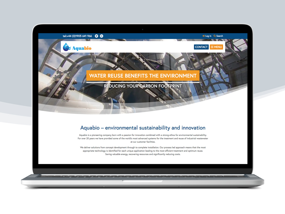 Aquabio Website Design