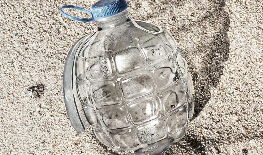 Campaign from Greenpeace - Plastic Hand Grenade
