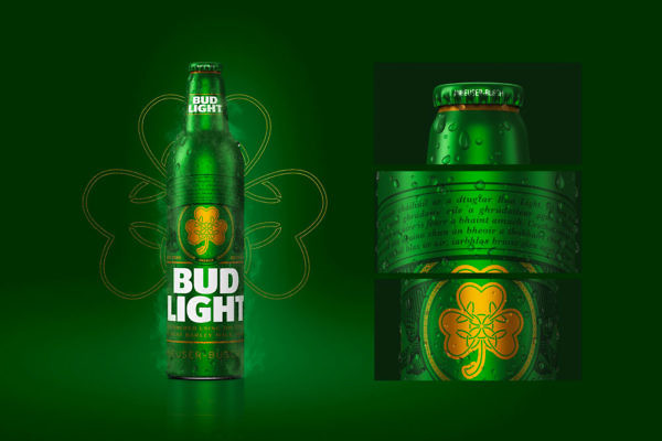 Designs We Love - Bud Light St. Patrick's Day Bottle